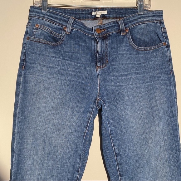 Eileen Fisher Straight Leg Organic Cotton Stretch Jeans, size 8 - Picture 2 of 10